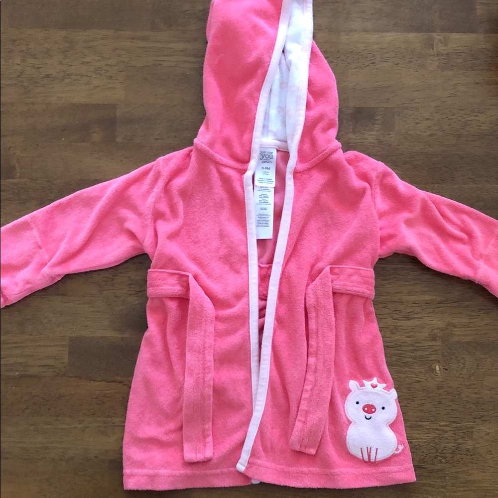 Carter's Pink Hooded Bathrobe